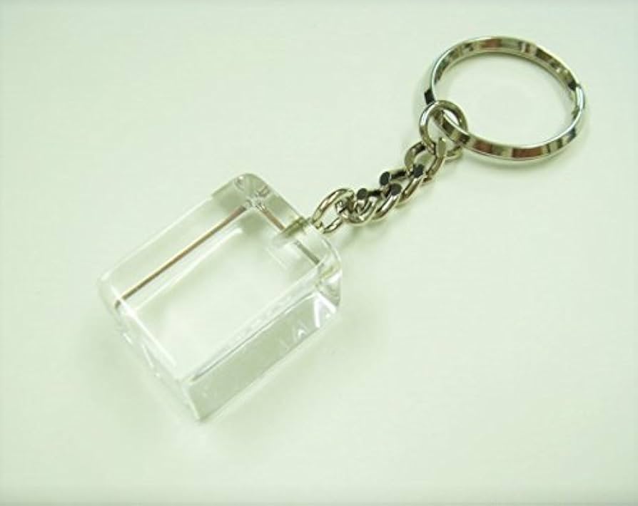 Amazon.co.jp: クリアー麻雀パイ（大）キーホルダー 【白